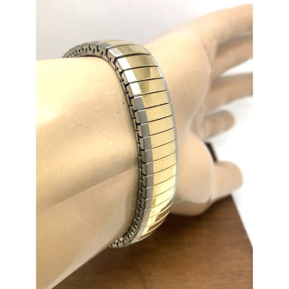 Timex Men's Watch T2H311 Indiglo White Dial Quartz Two Tone Expansion Band 35mm - Picture 11 of 13